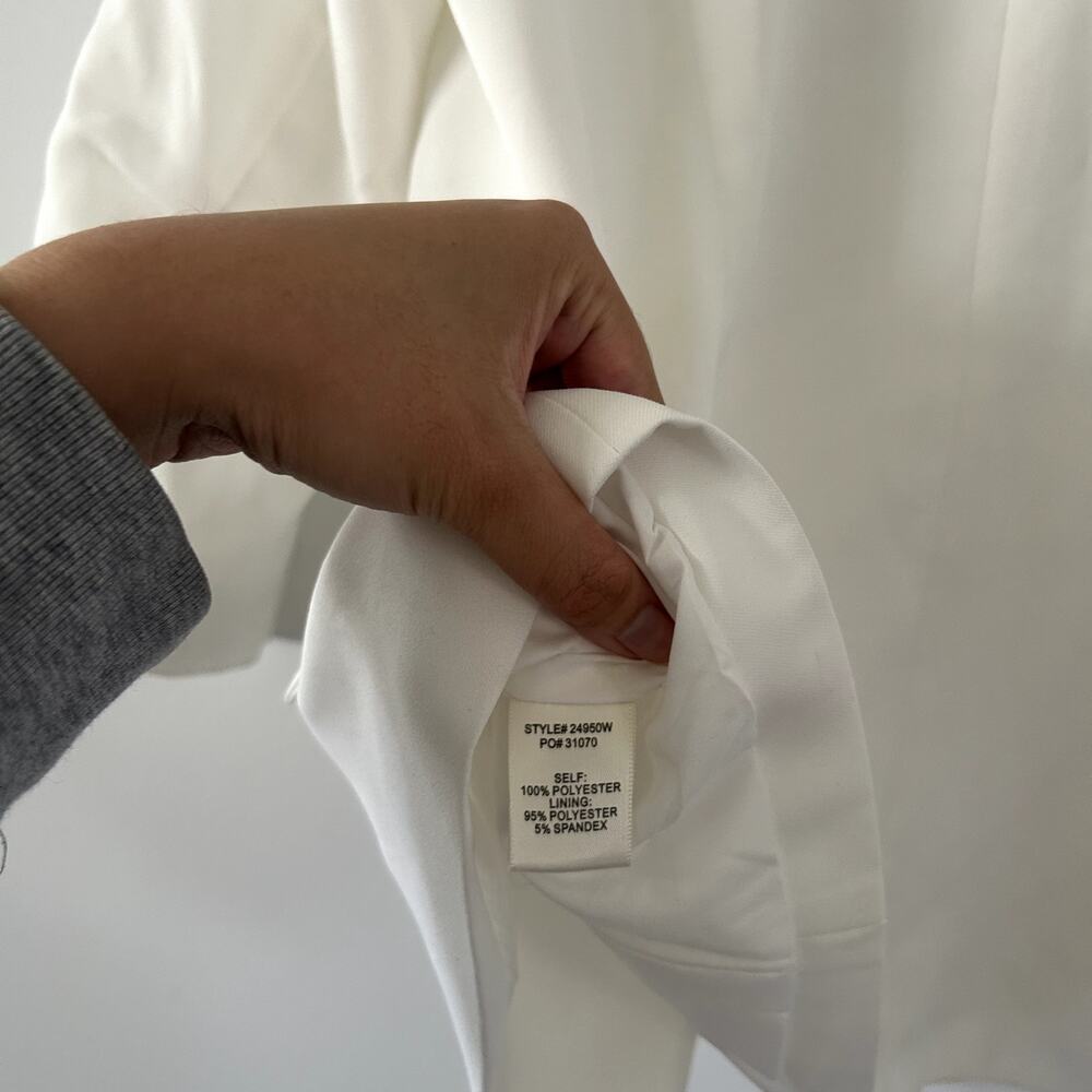 Skies are Blue White 3/4 Sleeve Blazer Jacket NWT Size S - Picture 5 of 6